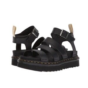 Doc Martens Blaire Vegan Leather Felix Gladiator Sandals Black Women’s Size 7